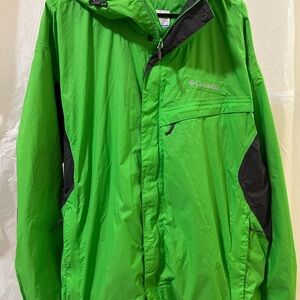 Columbia Green Windbreaker Jacket